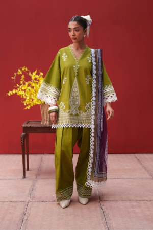 Laanem by Saira Rizwan Unstitched Embroidered Lawn 3 Piece Suit SR26ULL NERAYA-A - Summer Collection