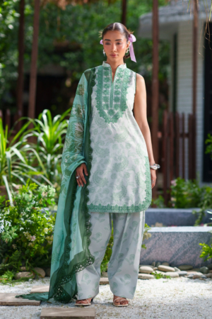 Laanem by Saira Rizwan Unstitched Embroidered Lawn 3 Piece Suit SR26ULL ZAREEN-B - Summer Collection