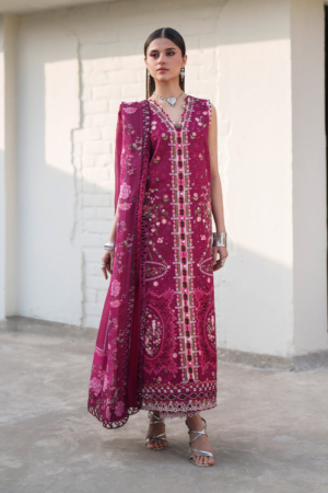 Heritage Dore by Bin Ilyas Unstitched Embroidered Lawn 3 Piece Suit BI26UHD 17-4A - Summer Collection