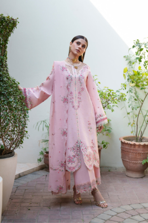 Heritage Dore by Bin Ilyas Unstitched Embroidered Lawn 3 Piece Suit BI26UHD 17-6B - Summer Collection