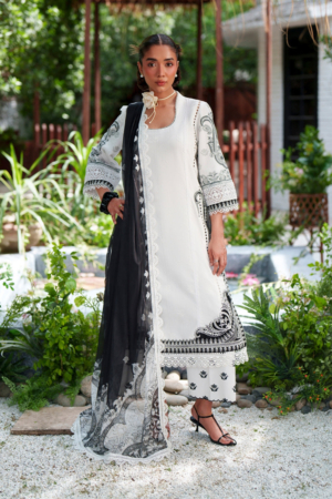 Laanem by Saira Rizwan Unstitched Embroidered Lawn 3 Piece Suit SR26ULL AMARA-B - Summer Collection