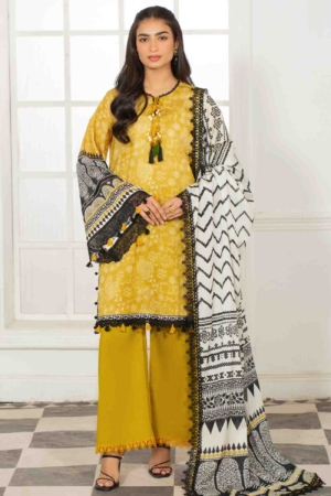 Mausummery Luxury Printed Lawn Unstitched 3 Piece Suit - MUSV2L5 - Sapphire - Summer Collection