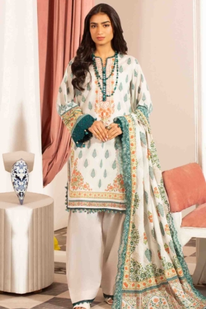 Mausummery Luxury Printed Lawn Unstitched 3 Piece Suit - MUSV2L6 - Jasmin - Summer Collection