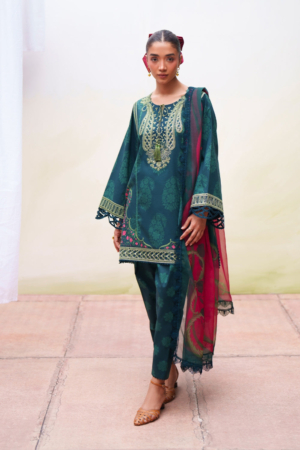 Laanem by Saira Rizwan Unstitched Embroidered Lawn 3 Piece Suit SR26ULL NAYRA-B - Summer Collection