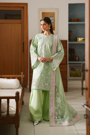 Serein By Ayzel Embroidered Lawn Suit Unstitched 3 Piece SAY26R MARIE - Summer Collection