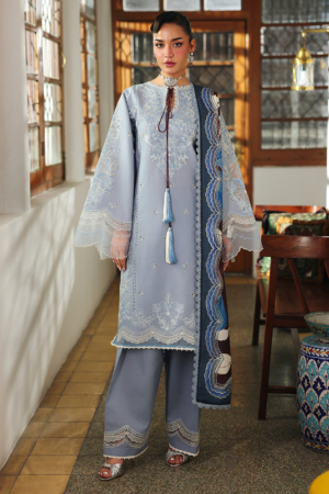 Lumina by Bin Ilyas Unstitched Embroidered Lawn 3 Piece Suit BI26UL L7 2A - Summer Collection