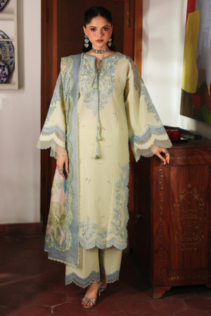Lumina by Bin Ilyas Unstitched Embroidered Lawn 3 Piece Suit BI26UL L7 2B - Summer Collection