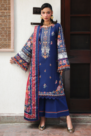 Lumina by Bin Ilyas Unstitched Embroidered Lawn 3 Piece Suit BI26UL L7 3A - Summer Collection