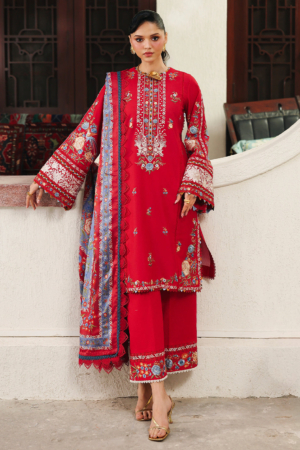 Lumina by Bin Ilyas Unstitched Embroidered Lawn 3 Piece Suit BI26UL L7 3B - Summer Collection