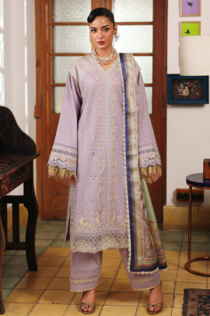 Lumina by Bin Ilyas Unstitched Embroidered Lawn 3 Piece Suit BI26UL L7 5A - Summer Collection