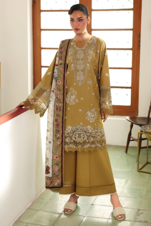 Lumina by Bin Ilyas Unstitched Embroidered Lawn 3 Piece Suit BI26UL L7 6B - Summer Collection