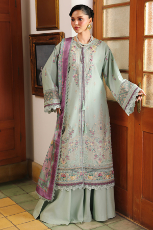 Lumina by Bin Ilyas Unstitched Embroidered Lawn 3 Piece Suit BI26UL L7 7A - Summer Collection