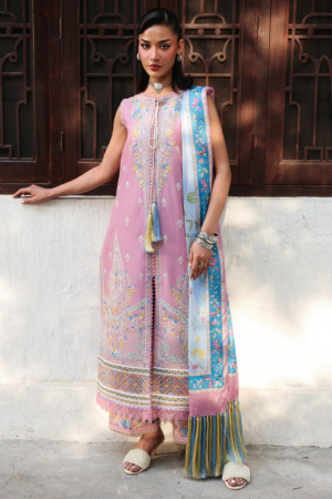 Lumina by Bin Ilyas Unstitched Embroidered Lawn 3 Piece Suit BI26UL L7 7B - Summer Collection