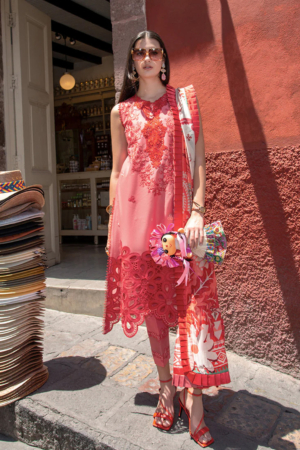 Hemline Odyssey by Mushq Unstitched Embroidered Lawn 3 Piece Suit MU26UHO HUNSS250409 MARTA - Summer Collection