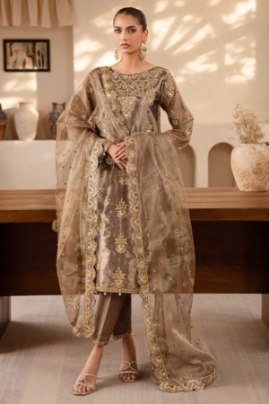 Suave by Emaan Adeel Embroidered Zari Mysuri Suits Unstitched 3 Piece EA25LF Raveen - Formals Collection