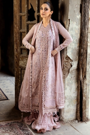 Qalamkar Embroidered Chiffon Suits Unstitched 3 Piece QLM25QC WC-05 Riona - Formals Collection