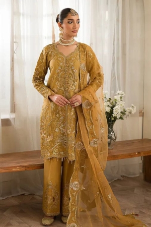 Sauve by Emaan Embroidered Organza Suit Unstitched 3 Piece EA24S Zoe - Summer Collection
