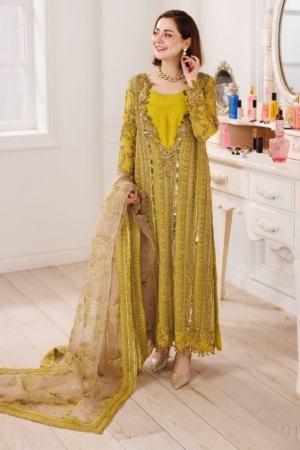 Dastan-E-Jashan by Charizma Wedding Embroidered Chiffon Suit Unstitched 3 Piece CR25DJ DJ5-04 - Formals Collection