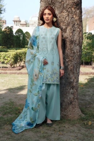 Deyar - Rumi Luxury Unstitched Embroidered Lawn 3 Piece Suit - Gul/Gulrang – Summer Collection