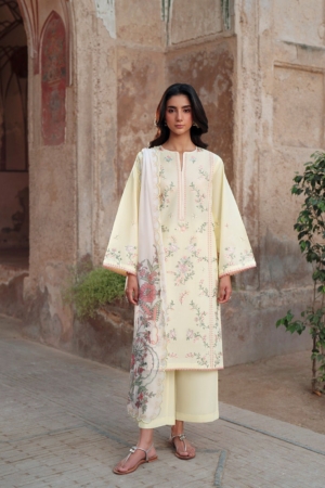 Deyar - Rumi Luxury Unstitched Embroidered Lawn 3 Piece Suit - Heer – Summer Collection