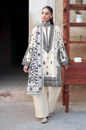 Deyar - Rumi Luxury Unstitched Embroidered Lawn 3 Piece Suit - Sitara – Summer Collection