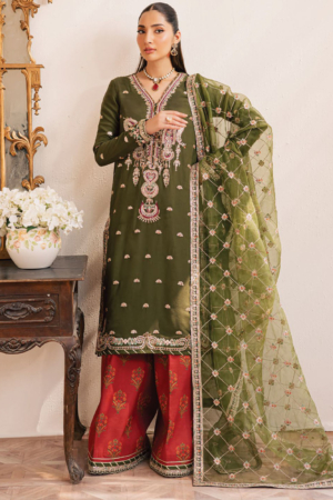Suave by Emaan Adeel Embroidered Chiffon Suits Unstitched 3 Piece EA25LF Oraya - Formals Collection
