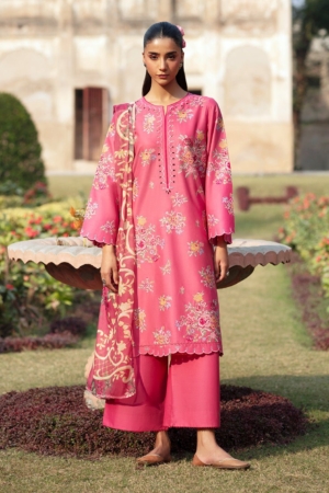 Deyar - Rumi Luxury Unstitched Embroidered Lawn 3 Piece Suit - Sukhan – Summer Collection