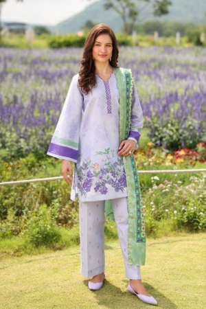 Baroque - Xenia Formals Unstitched Embroidered Lawn 3 Piece Suit XF26ULN 974 - GARDENIA - Summer Collection