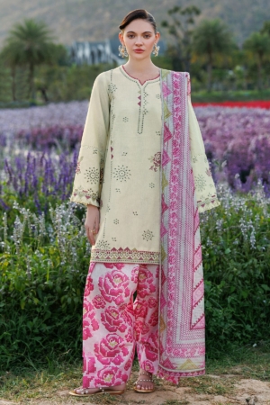 Jazmin Unstitched Luxury Embroidered Lawn 3 Piece Suit JAZ26L-9289 Summer Collection