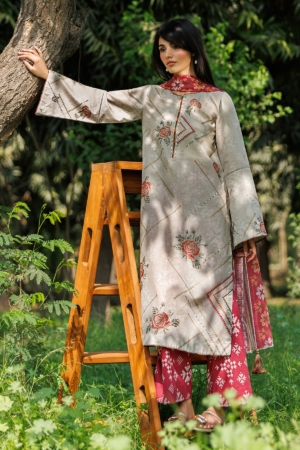 Jazmin Unstitched Luxury Embroidered Lawn 3 Piece Suit JAZ26L-9347 Summer Collection