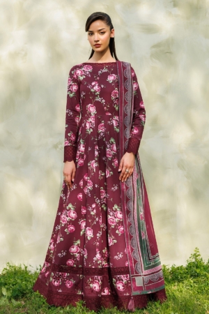 Jazmin Unstitched Luxury Embroidered Lawn 3 Piece Suit JAZ26L-9354 Summer Collection