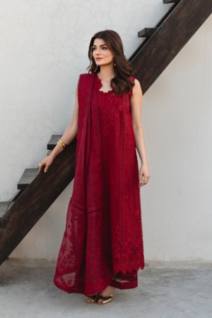 Whisper by Ayzel Unstitched Embroidered Lawn 3 Piece Suit AAF26ULW Blush ZWU-0139-3PO - Eid Collection
