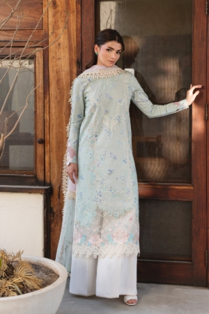 Whisper by Ayzel Unstitched Embroidered Lawn 3 Piece Suit AAF26ULW Glint ZWU-0133-3PO - Eid Collection