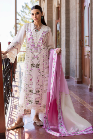 Saira Shakira Embroidered Lawn Suits Unstitched 3 Piece SSR25C ZERENE 1-A - Summer Collection