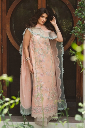 Whisper by Ayzel Unstitched Embroidered Lawn 3 Piece Suit AAF26ULW Dew ZWU-0132-3PO - Eid Collection