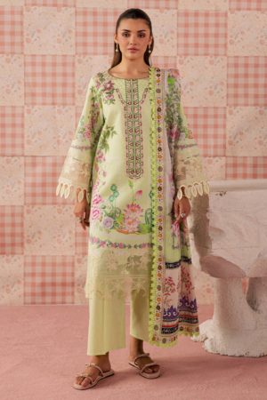Afsana by Mahnur Embroidered Lawn Suit Unstitched 3 Piece AFS26IB AL-01 - Summer Collection