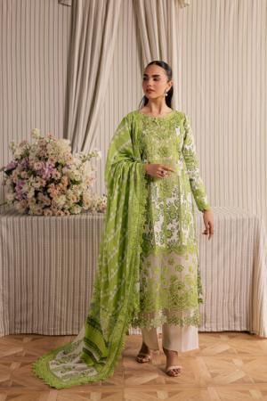 Afsana by Mahnur Embroidered Lawn Suit Unstitched 3 Piece AFS26IB AL-03 - Summer Collection