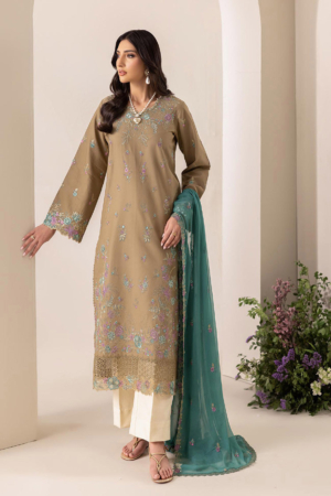 RajBari Exclusive Unstitched Embroidered Lawn 3 Piece Suit RB26UE D-4 - Summer Collection