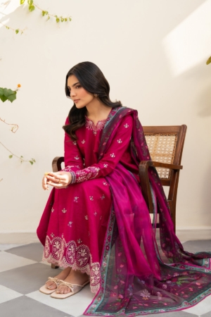 Baroque - Xenia Formals Unstitched Embroidered Jacquard Lawn 3 Piece Suit XF26ULN 09 - VEYRAH - Summer Collection