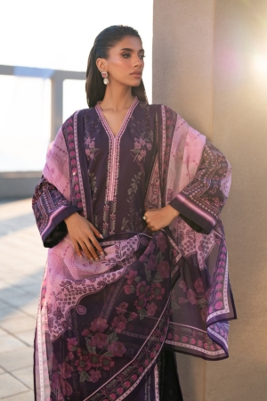 Baroque - Xenia Formals Unstitched Embroidered Lawn 3 Piece Suit XF26ULN 06 - DELDAR - Summer Collection