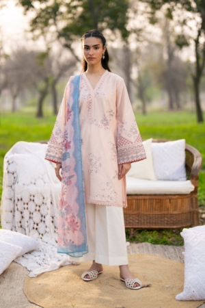 Baroque - Xenia Formals Unstitched Embroidered Lawn 3 Piece Suit XF26ULN 1241 - Lysera - Festive Collection - Summer Collection