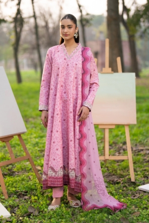 Baroque - Xenia Formals Unstitched Embroidered Lawn 3 Piece Suit XF26ULN 1224 - ELMIYA - Summer Collection
