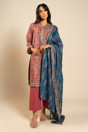 Alkaram Luxury Prints 3pc Un-stitched Summer Collection'26 - EC101-26-RED