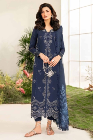 Iznik Embroidered Lawn Suits Unstitched 3 Piece IZ25FE IFE-04 - Summer Collection