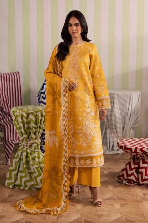 Jahaan by Mahnur Embroidered Lawn Suit Unstitched 3 Piece JAH26IB AL-003 - Summer Collection
