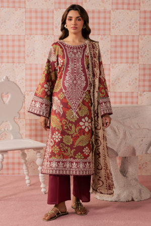 Jahaan by Mahnur Embroidered Lawn Suit Unstitched 3 Piece JAH26IB AL-005 - Summer Collection