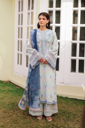 Florette by Afrozeh Unstitched Embroidered Lawn 3 Piece Suit AF26UFL D-01 SOVA - Festive Collection