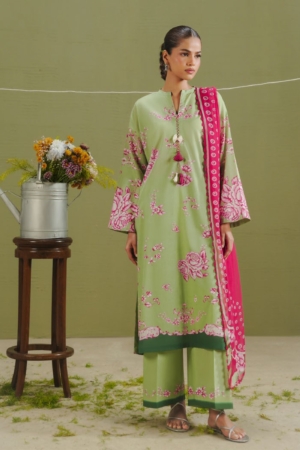 Coco by Zara Shahjahan Unstitched Printed Lawn 3 Piece Suit CZS26PS ZCP-26 02 B - Summer Collection
