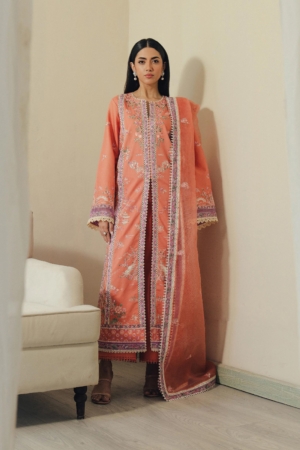Daybreak by Afrozeh Unstitched Printkari Embroidered Lawn 3 Piece Suit AF26UDB D-5 SKYHUSH - Summer Collection
