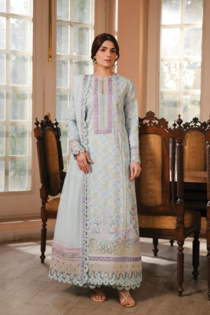 Florette by Afrozeh Unstitched Embroidered Lawn 3 Piece Suit AF26UFL D-08 FABLE - Festive Collection